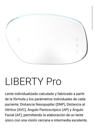 Cristales Múltifocales Progresivos Liberty Pro