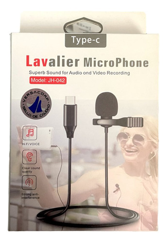Microfono Balita Lavalier Multiuso Tipo C