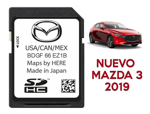 Tarjeta De Navegación Sd Mazda 3 2019-2022 Pantalla Nueva