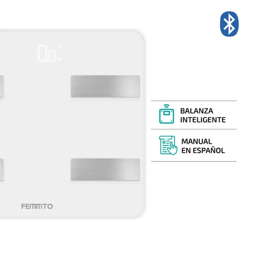 Balanza Digital B04 Negra para Personas Bluetooth 180 Kg