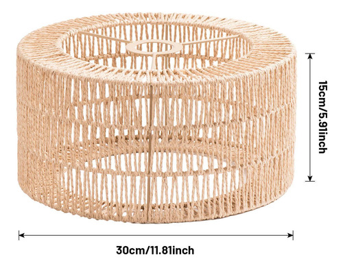 Pantalla De Fibra Natural Para Decoración Rústica Del