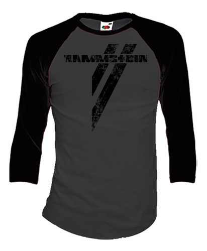 Rammstein Playeras Manga 3/4 Para Hombre Y Mujer D02