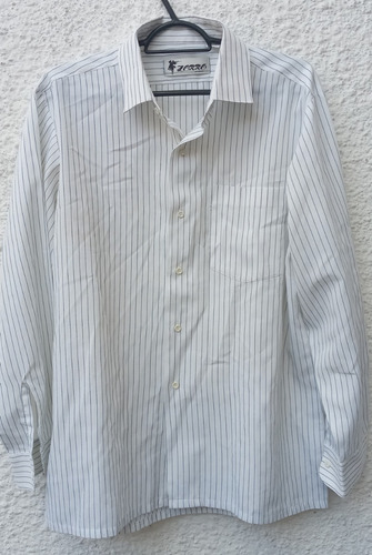 Camisa Blanca Rayada Caballero Zorro Talle 74/110.