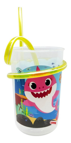 Vaso Junior Acrílico Baby Shark 240ml Sorbete - Cc