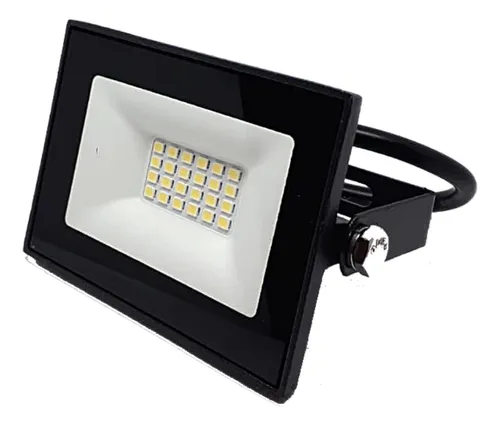 comprar Reflector Led 30w Bajo Consumo Alta Potencia Exterior Carcasa Negro Luz Blanco Frío