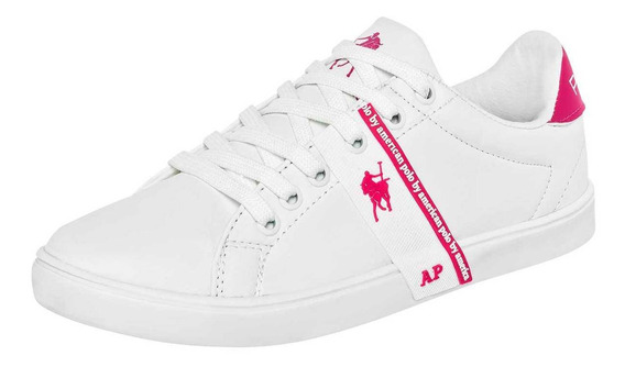 tenis blancos polo mujer