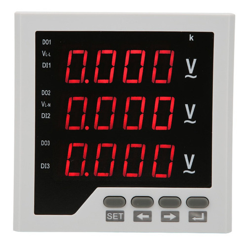 Medidor De Voltaje Trifásico Dtm-av96 Programable Led Digita