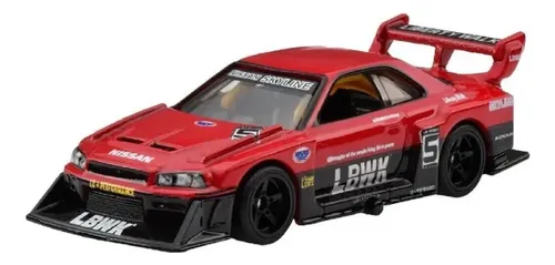 ミニカー Hot Wheels LBWK LB-ER34 Super Silhouette Hot Wheels Nissan Skyline Super Silhouette Lbwk Lb-er34 | MercadoLivre