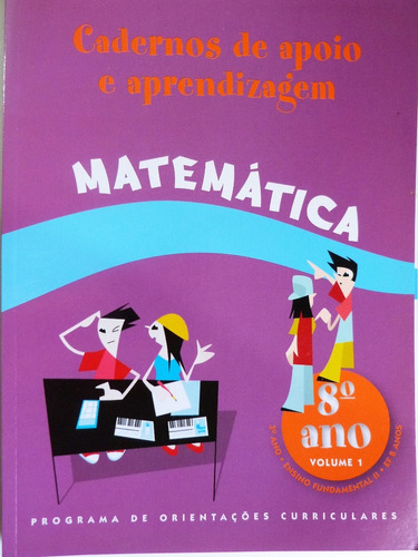 Livro: Matemática 8.º Vol. 1 Cadernos De Apoio Aprendizagem 