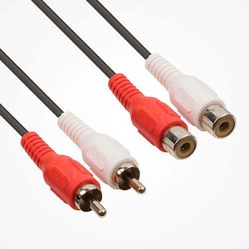 Cable Rca 2 Hembras 2 Machos 1.5 Metros (tienda) Cod 1453