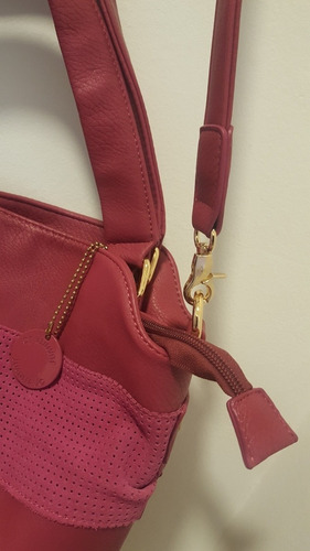 Cartera - Bolso Cuero Fucsia Juanita Jo
