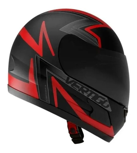 Casco Moto Vértigo Hk7 Bolt Visor Oscuro Rpm Color Rojo Flúo Tamaño del casco XL