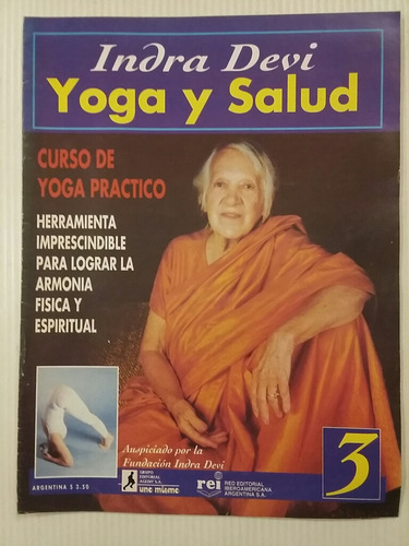 Yoga Y Salud. No. 3. Indra Devi. Agosto De 1994.