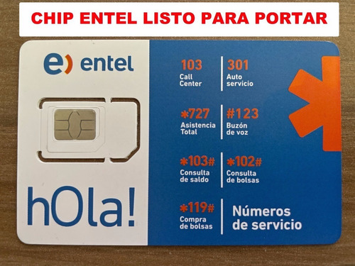 Chip Entel Listos Para Portar