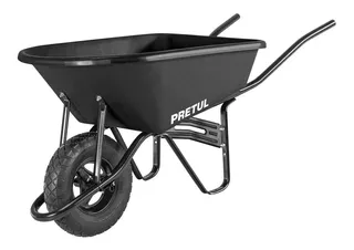 Carretilla Buggy 95 Litros-350 Kg Tolva De Plastico Pretul