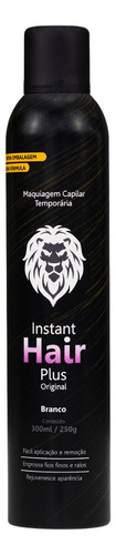 Instant Hair Plus Maquiagem Capilar Calvicie Branco 300ml
