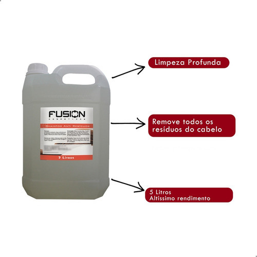 Shampoo De Galão Anti Resíduos Fusion 5l Direto Da Fábrica