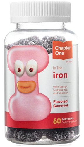 Zahler Iron Hierro Y Vitamina C 60 Flavored Gummies