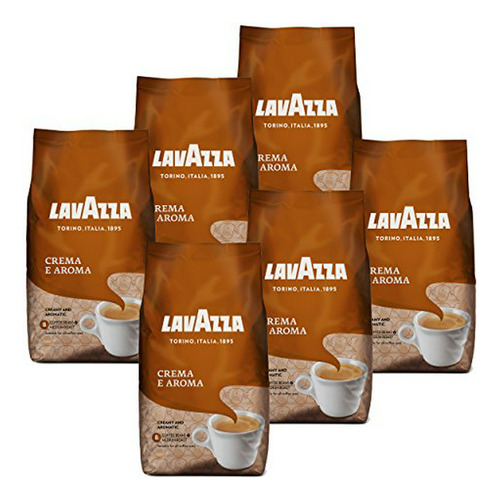 Café En Grano  Crema E Aroma, Pack 6x1000g.