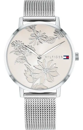 Reloj Tommy Hilfiger 1781920 Mujer Pippa Acero Malla Tejida Color de la  malla Plateado Color del bisel Plateado Color del fondo Salmón