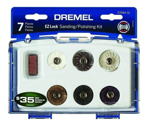 Kit Para Lijar Y Pulir 7pz Ez-lock Dremel Ez684