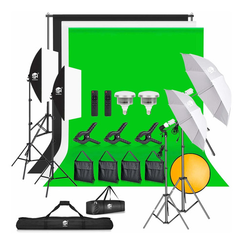 Telón de fondo de pantalla blanco de fondo de estudio de Fotografía Kit de herramienta de foto 