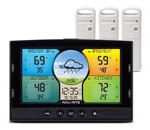 Medidor Temperatura Humedad Acurite Para Hogar 3 Sensor