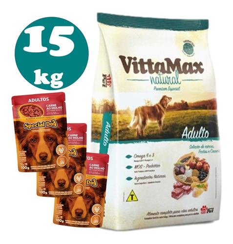Vittamax Natural Premium Especial Adulto 15kg + Regalo