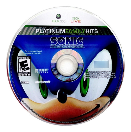 Sonic The Hedgehog Xbox 360 En Español (Reacondicionado)