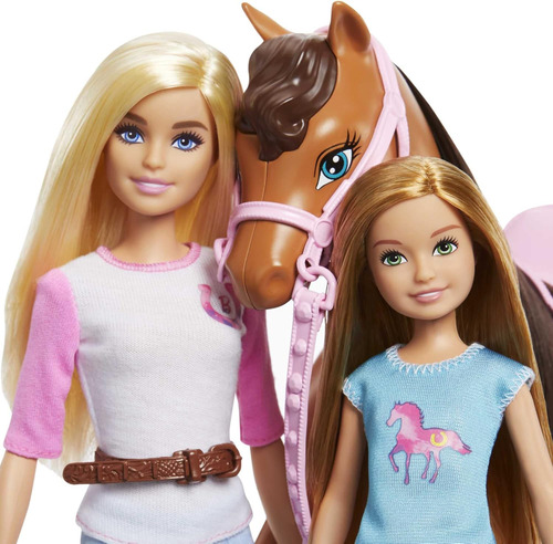 Muñeca Barbie Clases De Equitacion Diversión Con Caballos