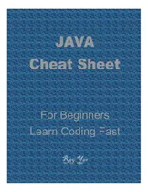 Comprar Libro: Java Cheat Sheet, Cover The Basic Java Syntaxes, A Re