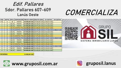Imagen 20 de 30 de Venta Departamento Al Frente 40 M2 Lanus Oestes