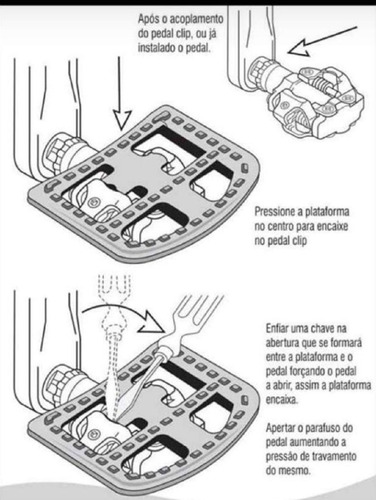 Imagem 3 de 8 de Pedal Bicicleta Plataforma Tipo Shimano Wellgo Clip Encaixe