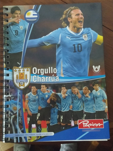 Cuaderno La Papiros Mundial Sudáfrica Selección Uruguaya