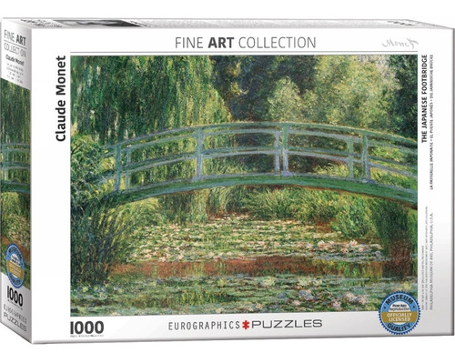 Puzzle 1000 Piezas Monet Japanese Footbridge  Eurographics  