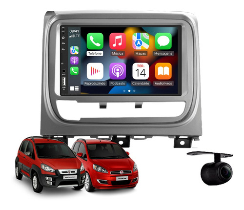 Central Multimidia Apple Carplay Fiat Idea Adventure 2013 P