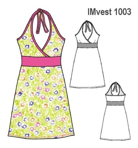 ( Moldes De Ropa)  Vestido Solera Niña 1003