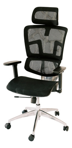 Silla De Oficina Ergonomica Tela De Malla Transpirable Negro