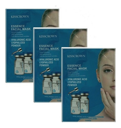 Mascarilla Facial Ácido Hialurónico Y Polvo Liofilizado Todo Tipo De Piel