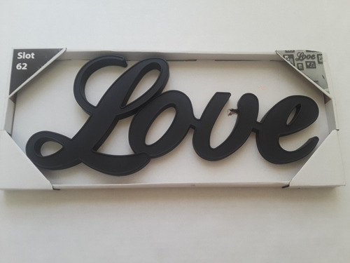 Figura Love Amor Plástica Decorativa Wallmart San Valentin 