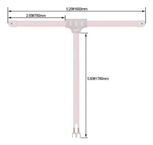 Antena Am Fm Para Interiores Ancable 300 Ohm + Kit Antena