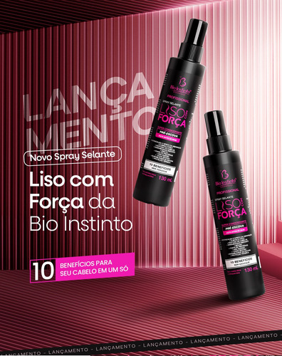 6 Kit Capilar Liso Com Força + Spray Liso Com Força Bio