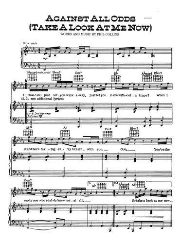 Libro De Partituras - Hits De Phil Collins *ver Descripción*