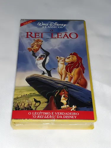 その他 Lion King [VHS] Fita Vhs Lacrada Rei Leão Lion King Primeira Versão Dublada