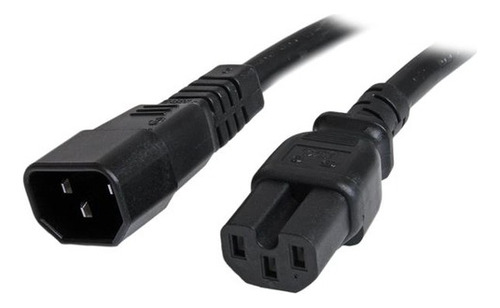 Cable 91cm 14 Awg Adaptador Jumper Bridge Iec C14 A Iec C15 Color Negro