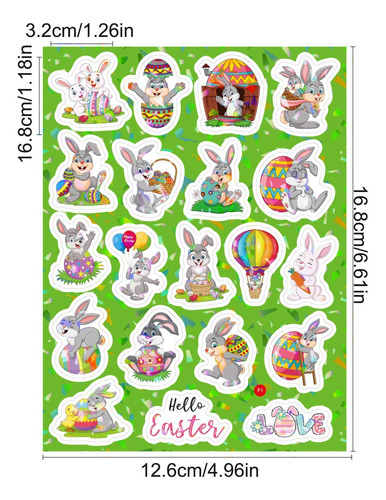 Pegatinas De Pascua Para Tarjetas Calcomanías De Pared De Pa