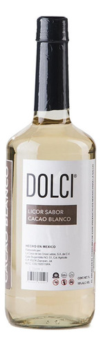 Caja De 12 Licor Dolci De Cacao Blanca 1 L
