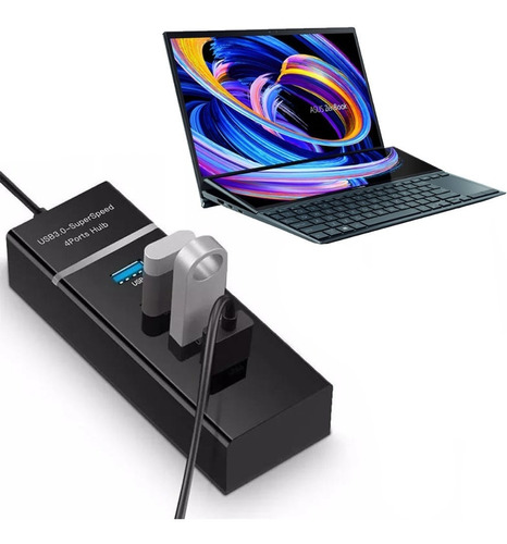 Multipuerto 3.0 Usb Hub Super Speed 4 Puertos Alta Velocidad