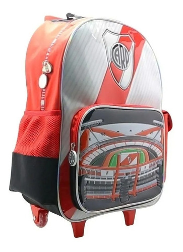 Mochila River  Con Carro Estrellas Fútbol Original