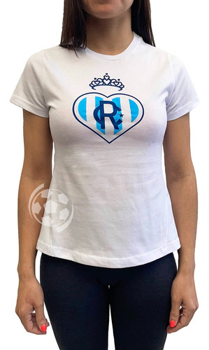 Remera Mujer Racing Club Oficial